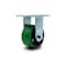 Service Caster 4 Inch Green Poly on Cast Iron Wheel Rigid Caster with Roller Bearing SCC SCC-30R420-PUR-GB - alternate 1